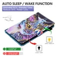 thumbnail image 4 of Fire 7 Tablet Case 9th/7th/5th Generation, Dteck Premium Leather Folio Stand Wallet Kids Case with Auto Sleep/Wake for All New Kindle Amazon Fire 7 Released 2019/2017/2015, Colorful Cat, 4 of 8