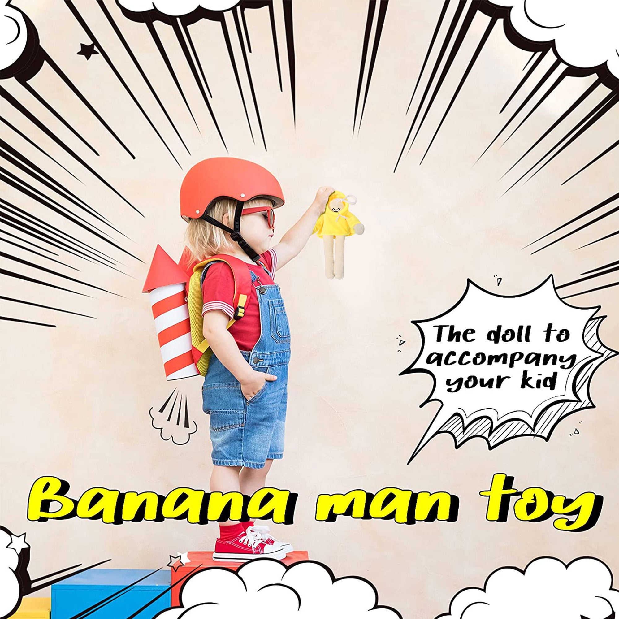 Beenest100 Banana Man Plush Toy Gadget Gift