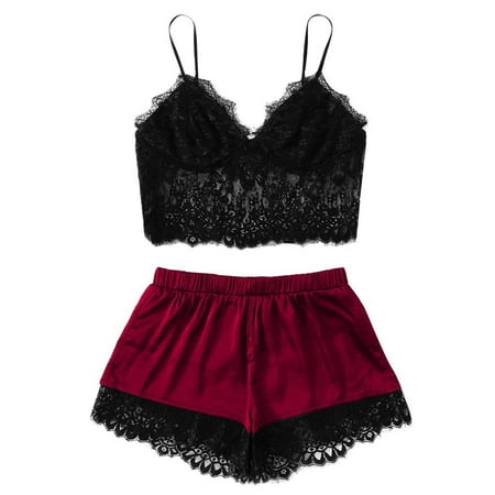 Sports Bras No Bra for Heavy Womens Sexy Plus Size Sling Sleepwear Lingerie Lace Nightwear Underwear Set