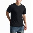 thumbnail image 4 of Mens Textured Shirts Casual Stretch T-Shirts Summer Crewneck Short Sleeve Tee Shirts, 4 of 8