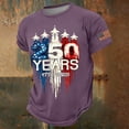 thumbnail image 2 of VNKIDY Boys Kids Patriotic Crew Neck T Shirt Short Sleeve USA 1776-2026 250 Years Jet Airplane Flag Design Print Tee For Independence Day Casual Wear Cozy Top, 2 of 5