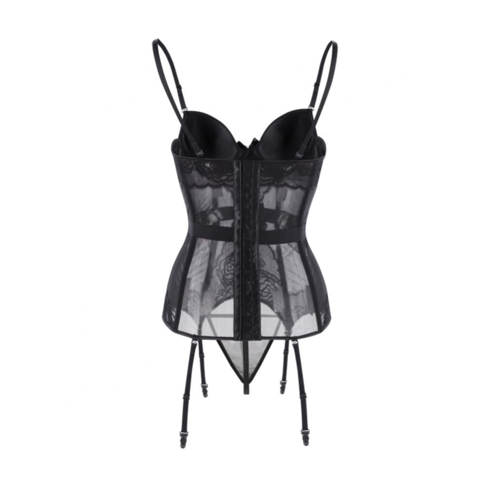 【NONCODE】fuzzy corset lace one piece ecb71bb4-69be-45b7-97e7-
