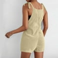 thumbnail image 5 of WMTBSRSW Shorts Jumpsuit for Women Sleeveless Adjustable Strap Rompers Oversized Dressy Casual Overalls with Pocket 2025 Summer Clothes for Teen Girls, 5 of 8