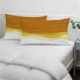 thumbnail image 3 of Ombre Orange Waves Pillow Covers, Linen Long Throw Pillow Case, Abstract Art Gradient Modern Holiday Pillow Protector Decorative Cushion Cover for Living Room/Bedroom 20" x 36", 3 of 8