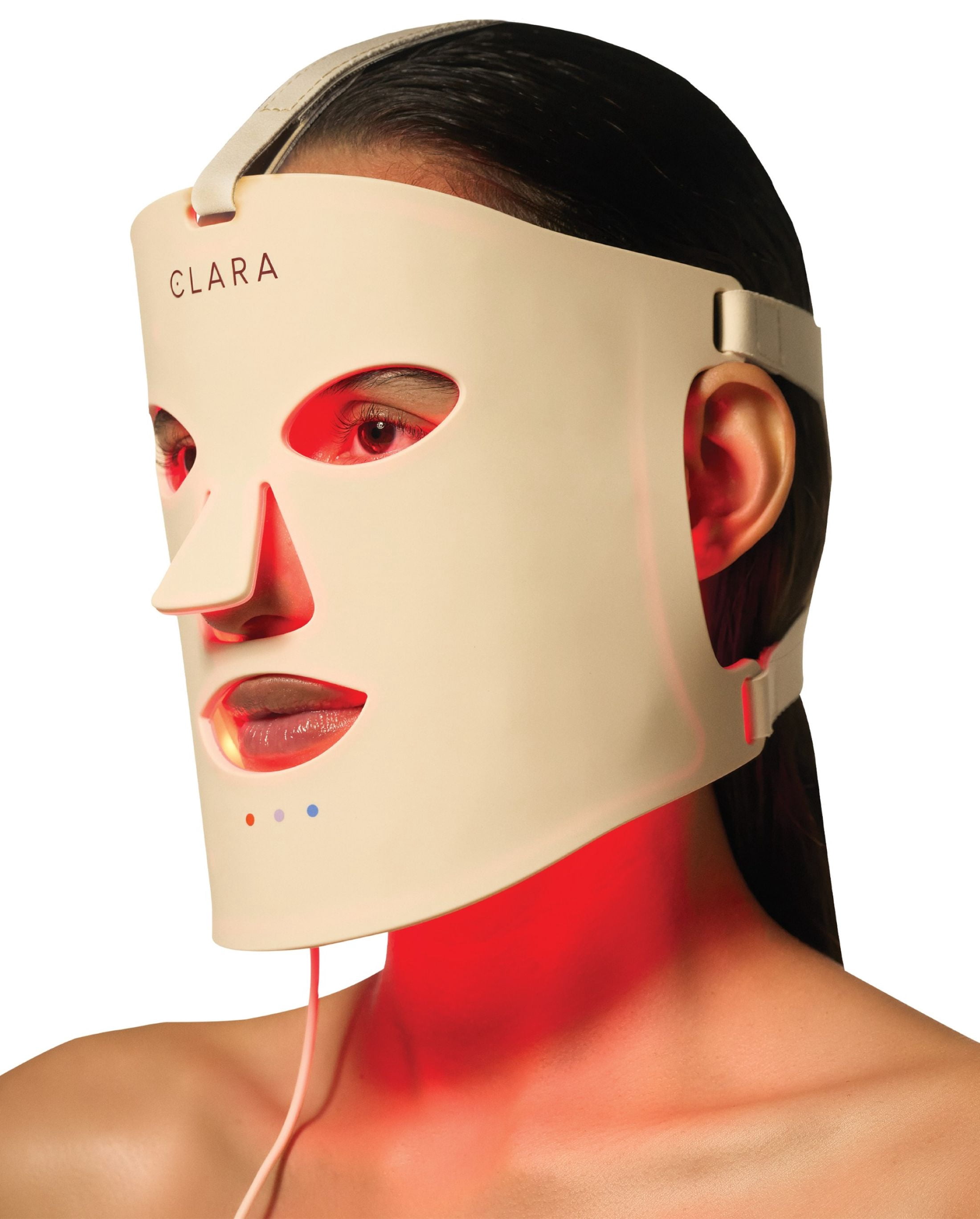 Clara Red Light Therapy LED Face Mask, Silicone, Adjustable, Collagen Boosting Anti-Aging for Radiant Skin