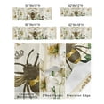 thumbnail image 3 of Kitchen Cafe Valance Curtain for Small Windows,Farmhouse Queen Bee Floral Butterfly Rod Pocket Short Valances Vintage Letter Window Treatment Panel for Living Room/Bedroom/Bathroom,54x18in, 3 of 9