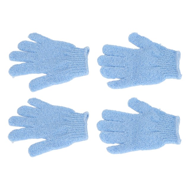 Guantes exfoliantes para ducha BuyWeekMX 2 pares de guantes de baño exfoliantes exfoliantes corporales rendimiento de alta gama