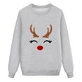 thumbnail image 3 of mgoYE Family Matching Christmas Sweaters Holiday Sweater Sweatshirt for Women Men Adults Couples(Grey,6Y), 3 of 4