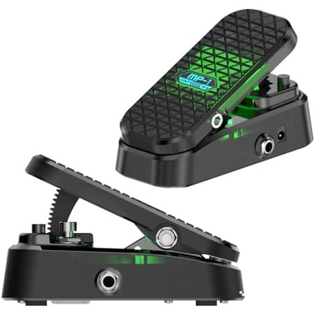 Mini Volume & Wah Combo, Pure Analog Wah Effects and Active Volume Control Pedal for Electric Guitar, RM-Type Shielded Inductor for Superior Wah Tones, 23° Wide Angle Travel, LED Mode Indicator