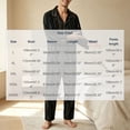 thumbnail image 3 of Dagugfen 2 PC Pajama Sets for Men Long Sleeve Button down Loose Fitted Shirts Elastic Waist Full Length Pants Breathable Comfy Loungeweawr Sets(XL,Black1), 3 of 5