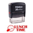 thumbnail image 1 of Printtoo LUNCH TIME Self Inking Rubber Stamp Office Stationary Custom Stamp-Red, 1 of 1