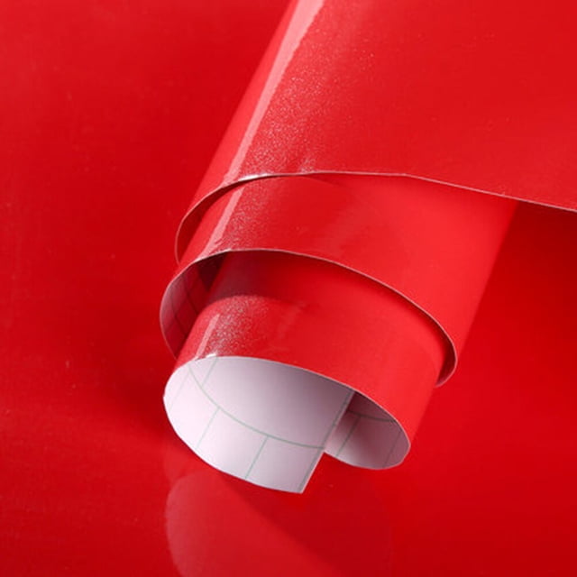 EeaseCA Autocollant Mural Auto-Adhésif Perle Rouge Clair Pelable et Autocollant Papier Peint