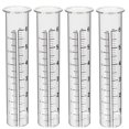 thumbnail image 1 of 4Pcs Professional Rain Gauge Tube Practical Glass Rain Measuring Cylinder, 1 of 8