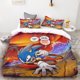 thumbnail image 3 of Juego de edredón de 3 piezas con estampado digital 3D de Sonic Boy, suave, 100 % poliéster, tamaño king, para adolescentes, regalo para dormitorio, 3 of 5