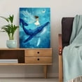 thumbnail image 5 of Qisvanset Fairy Riding Whale Canvas Wall Art 15.75x11.81 Inches, 5 of 8