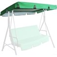thumbnail image 2 of Cubierta de toldo para silla de columpio para exteriores, poliéster Oxford recubierto de plata 210D, resistente a la intemperie, a los rayos UV, a prueba de lluvia para uso en porche, patio, patio y, 2 of 3