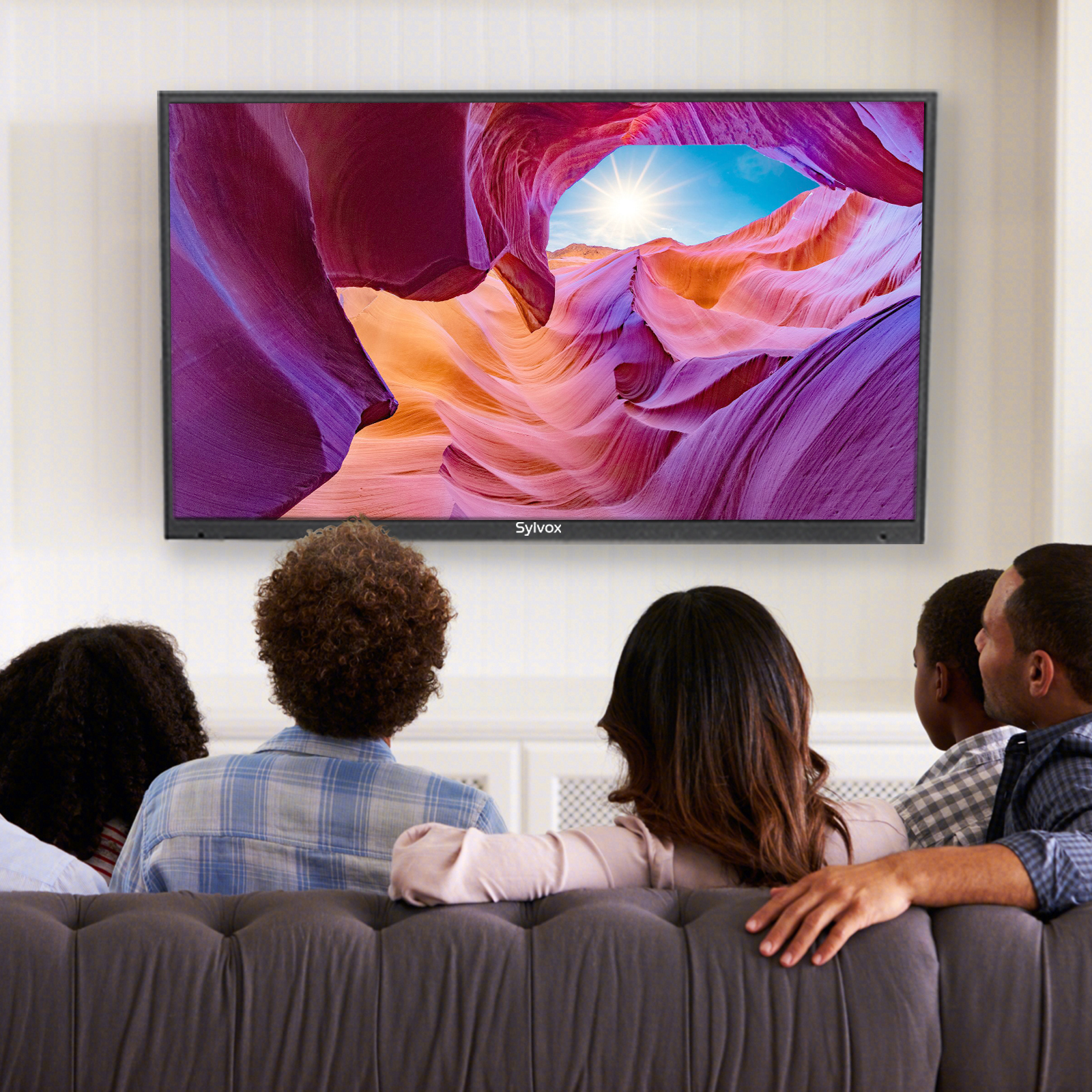 SYLVOX  TV Wall Mount Bracket Full Motion, Fit for TV 40"-75"，Dual Arms with Flexible 6 Articulating Max. VESA 600 x 400 mm, Holds up to 100lbs
