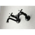 thumbnail image 3 of Kingston Brass KS116MB Essex Two Handle Wall Mount Bathroom Faucet, Matte Black, 3 of 5