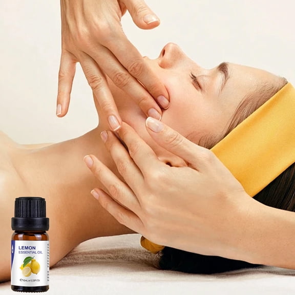 YATLTE Natural Essential Oils Set - Pure Scents for Wellness: Lavender, Peppermint, Rosemary, Lemongrass, Orange, Tea Tree - 10ml Each