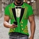 thumbnail image 3 of Xuyuer Women's Saint Patrick's Day Printed Round Neck Solid Color Short Sleeve Casual Loose Top, 3 of 8