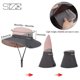 thumbnail image 5 of Women Sun Hat Wide Brim UV Protection Foldable 56-58CM (Pink), 5 of 5