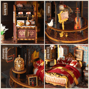 BUSATIA DIY Dollhouse Miniature House Kit,DIY Kit Mini House Model,1:24 Scale Creative Doll House Best Christmas Birthday Gift for Lovers Boys and Girls(Edinburgh CASTLE)