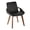 Multi-color, variant on Cosmo Mid-Century Chair in Walnut and Black Faux Leather by LumiSource