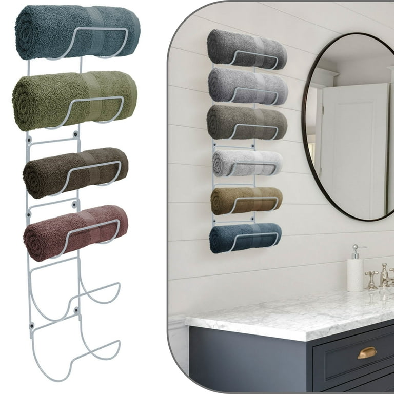 Wall-Mounted Towel Rack Shower Suppliers Storage Holder Bathroom - Bed Bath  & Beyond - 30570112