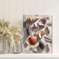 thumbnail image 2 of Seashell Arrangement Textured Canvas Print, Beach Nautical Wall Art for Living Room Bathroom Dining Room Bedroom Office Entryway, 2 of 8