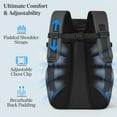 thumbnail image 5 of SUN CUBE Cooler Backpack 33 Can, Leakproof Insulated Backpack Cooler for Men Women, Camping Cooler Backpack for Beach Travel Hiking, Waterproof Lunch Backpack, Grey, 5 of 9