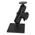 thumbnail image 3 of Double Ball Mount, Fish Finder Double Ball Mount Aluminum Alloy Versatile Multi Angle Mounting with 1.5 Inch C Size Ball for Vehicle Boat, 3 of 7