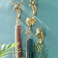 thumbnail image 3 of Dengjunhu Deer Head Antlers Single Wall Hook, Wild Animal Shaped Hanger Wall Mounted Coat Hat Key Hook Heavy Duty Safari Vintage Home Decor Gift, 3 of 7