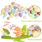 Bfogop 100 Pcs Decorative Easter Eggs Easter Mini Eggs Pastel Easter Eggs Plastic Speckled Eggs Easter Bird Eggs for Basket Fillers Spring Party Favors Home Centerpiece Decor