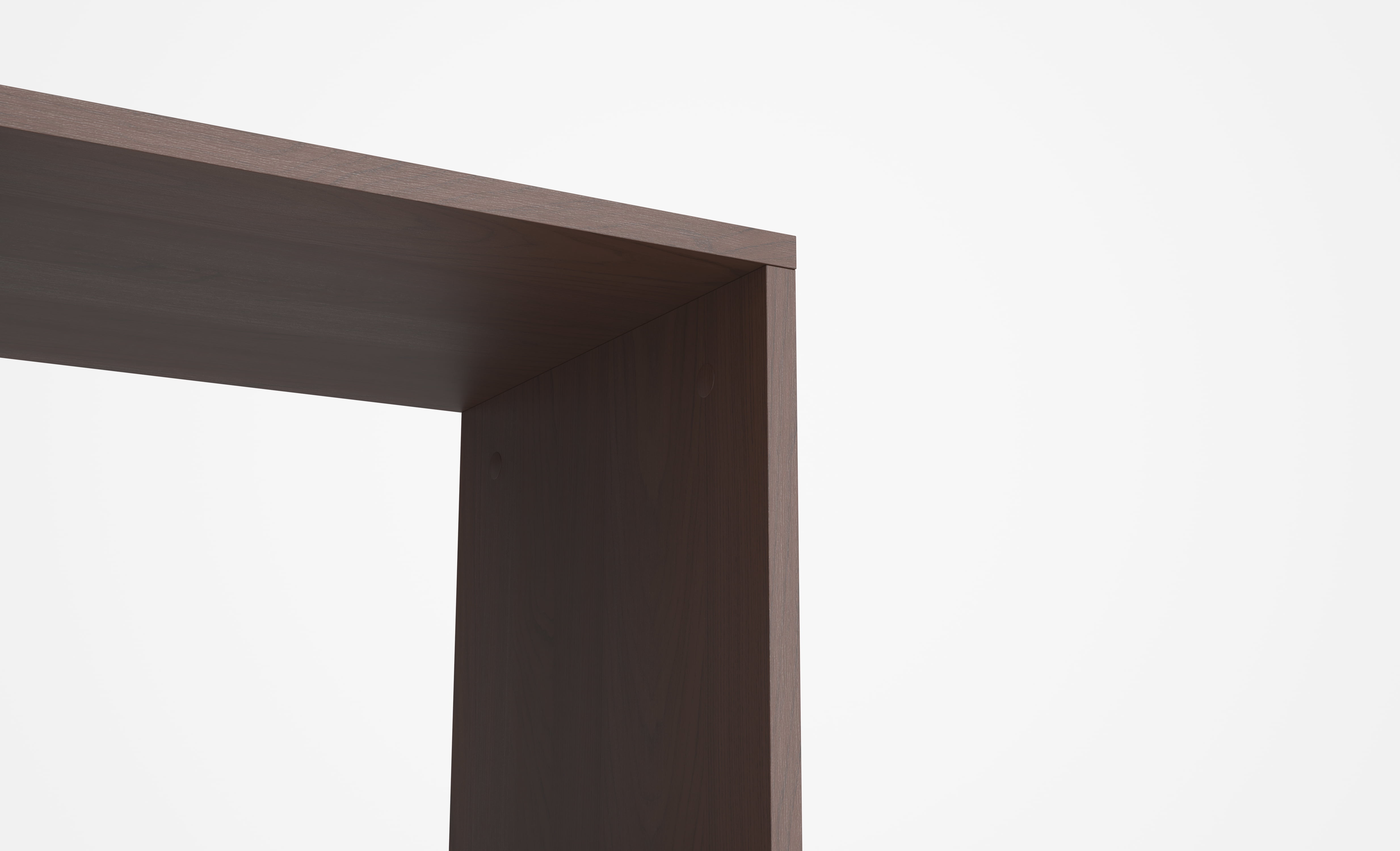 HON Basyx Commercial-Grade 66" High Modern Cube Bookcase, Real Wood Feet, Walnut (BSXCUBETMWMW)