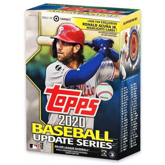 MLB Topps 2020 Update Series Baseball Trading Card BLASTER Box (7 Packs Coin Card)