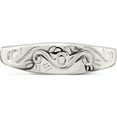 thumbnail image 5 of Sterling Silver Swirl Ring (Size 6) Made In India qr388-6, 5 of 5