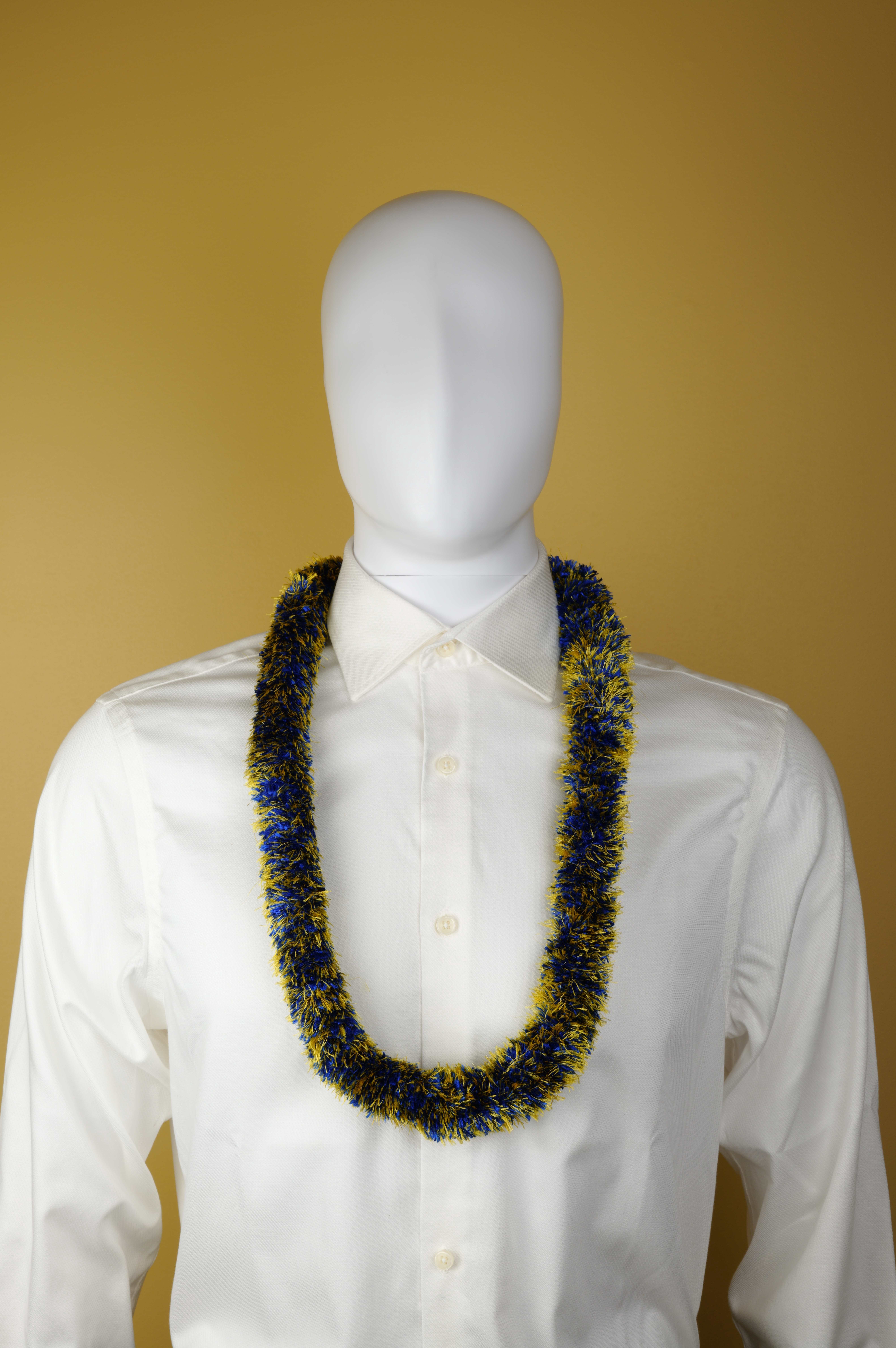 Funcraft Combo Royal Blue & Gold Yarn Lei, 1 Each