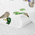 thumbnail image 5 of Manfei Flying Mallard Duck Twin Quilt Set,Farmhouse Cabin Twin Coverlet Set,2-Piece,1 Bedspread and 1 Pillowcase, 5 of 7