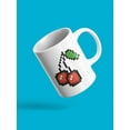 thumbnail image 3 of Cherries Pixel Design. Mug  -Image by Shutterstock,, 3 of 4