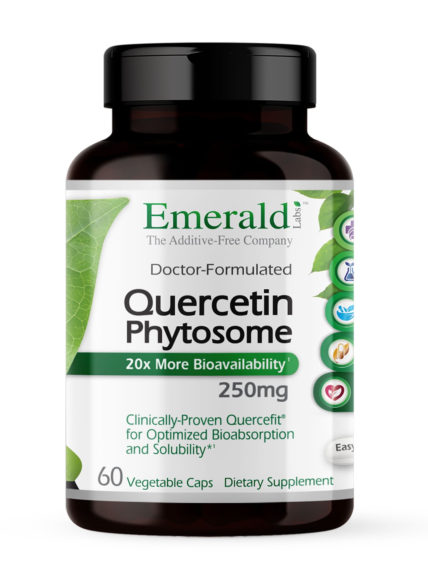 Emerald Labs Quercetin Phytosome with Quercefit, Supports Immune System, Allergy Relief - 60 Vegetable Capsules
