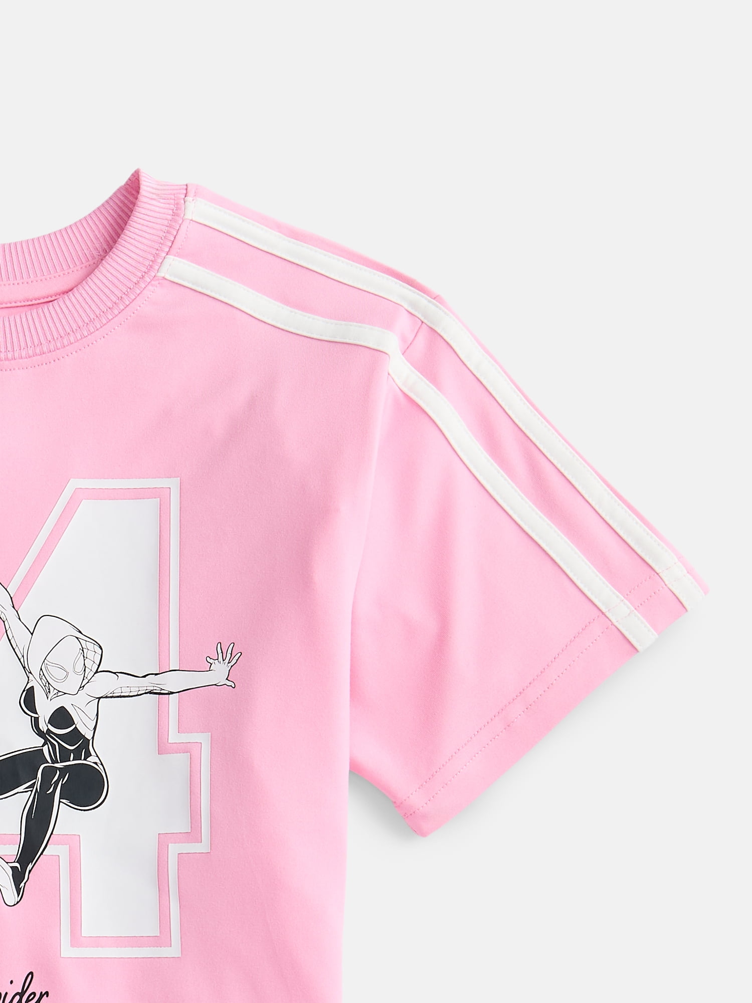 Ghost-Spider Girls Active Graphic Jersey with Short Sleeves, Sizes 4-12