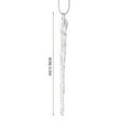thumbnail image 3 of FNGZ Hangs Clearance Clear Glass Icicle Christmas Ornament Set of 24 Clear, 3 of 9