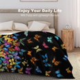 thumbnail image 5 of Butterfly Blanket Beautiful Butterfly Throw Blanket Ultra Soft Blankets Lightweight Cozy for Bed Couch Sofa 50"x40", 5 of 7