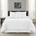 thumbnail image 4 of Lux Decor Collection 8 Piece White Comforter Set Twin Size - Bedding Comforter set for All Seasons, 4 of 7