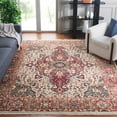 thumbnail image 2 of SAFAVIEH Kashan Pema Oriental Area Rug, Ivory/Blue, 6'7" x 6'7" Square, 2 of 8