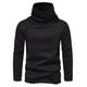 thumbnail image 4 of Suéter de otoño e invierno de punto grueso para hombre, suéter de cuello de pila de color sólido, camisa de fondo para hombre, 4 of 5