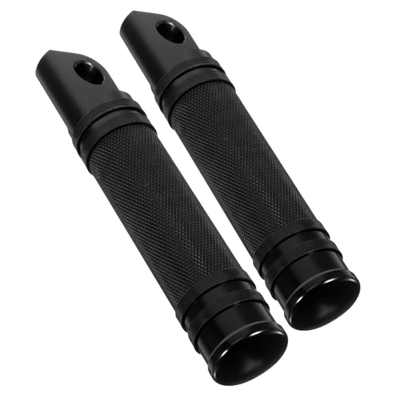 Masteelf 2pcs Motorcycle Foot Pedals Aluminum Foot Pegs With Knurled Design Anti-Skid Foot Rest Compatible For Harley For Motorbike Modification Front And Rear Foot Pegs