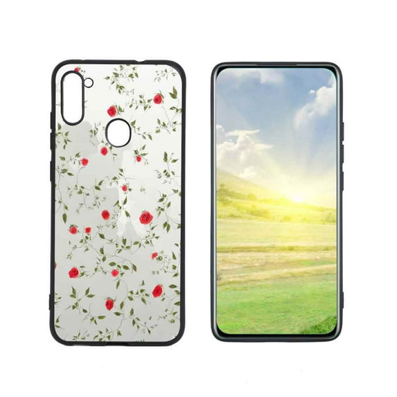 Compatible with Samsung Galaxy A11 Phone Case, Roses-5 Case Men Women, Flexible Silicone Shockproof Case for Samsung Galaxy A11