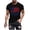 A Black, variant on Mens Dress Shirt Men Casual Fashion Printing Round Neck Pullover Fitness Sports Shorts Sleeves T Shirt Blouse Navy Xxl