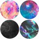 thumbnail image 1 of wonima11 Universal Collapsible Phone Grip & Stand Holder - 360° Rotating Foldable Sticker Mount for iPhone Android Smartphones Tablets 4 Pack - Elegant Purple Ink Abstract Color Vortex Nebula Pattern, 1 of 1